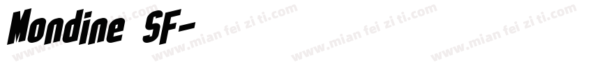 Mondine SF字体转换